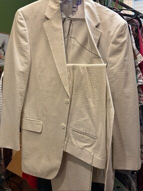 M. Dumas & Sons Charleston Seersucker Suit – Men’s 100% Cotton Southern Classic